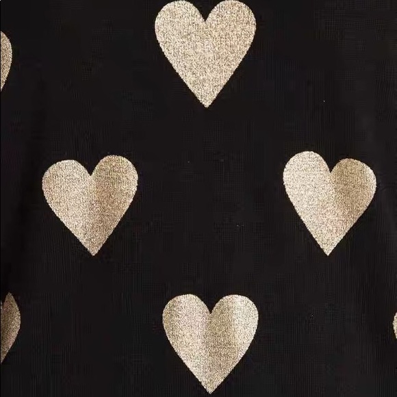 ❌SOLD❌Burberry Metallic Gold Heart Sweater - Picture 8 of 8
